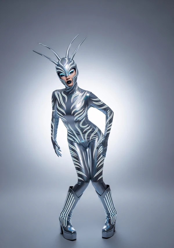 Futuristic Figure Pose
