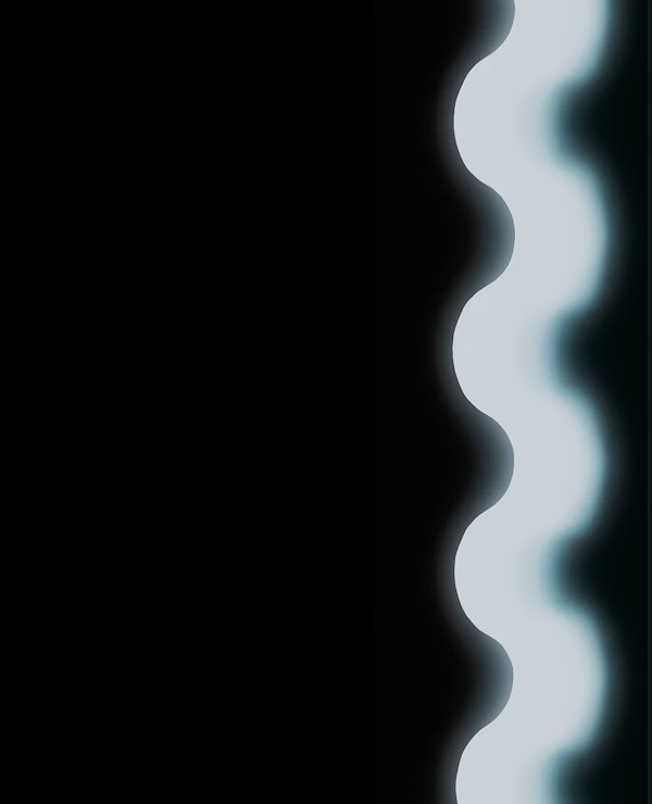 Glowing Wavy Line Art