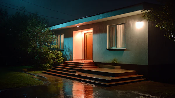 Nighttime House Scene