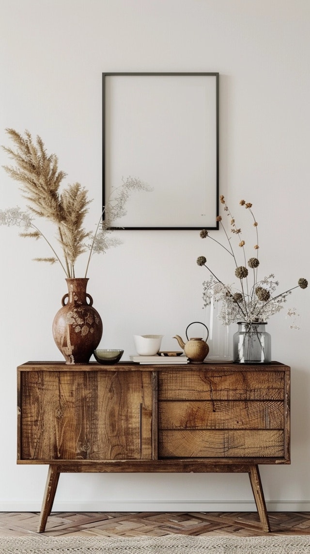 Mid-Century Modern Sideboard Arrangement