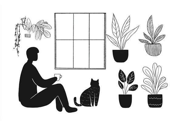 Minimalist Indoor Scene
