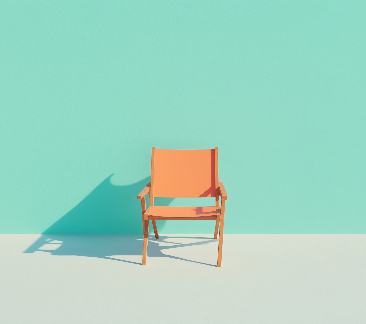 Minimalistic Orange Chair