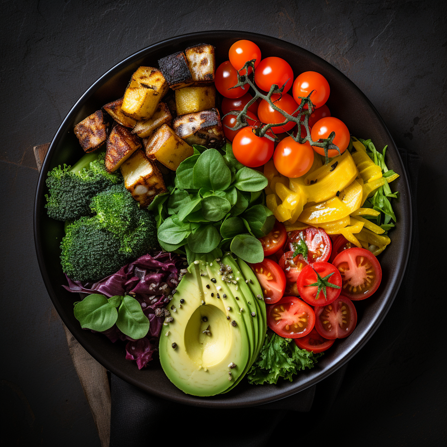 Avocado & Tofu Veggie Delight Bowl