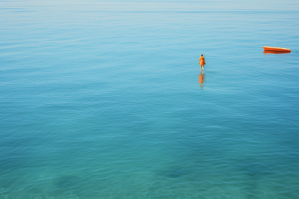 Solitude in Blue: One with the Sea