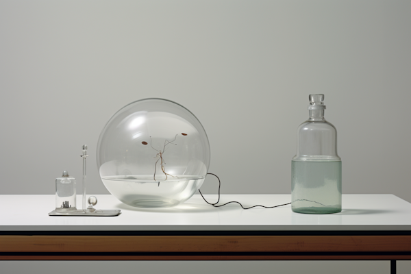 Laboratory Still Life with Botanical Specimens