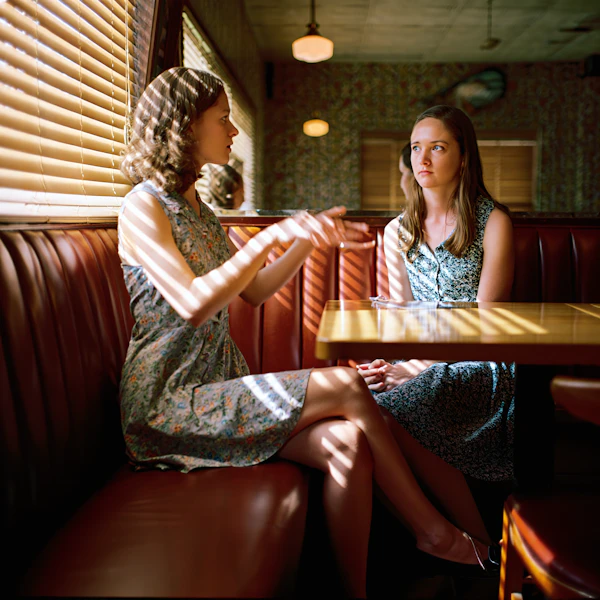 Retro Diner Conversation
