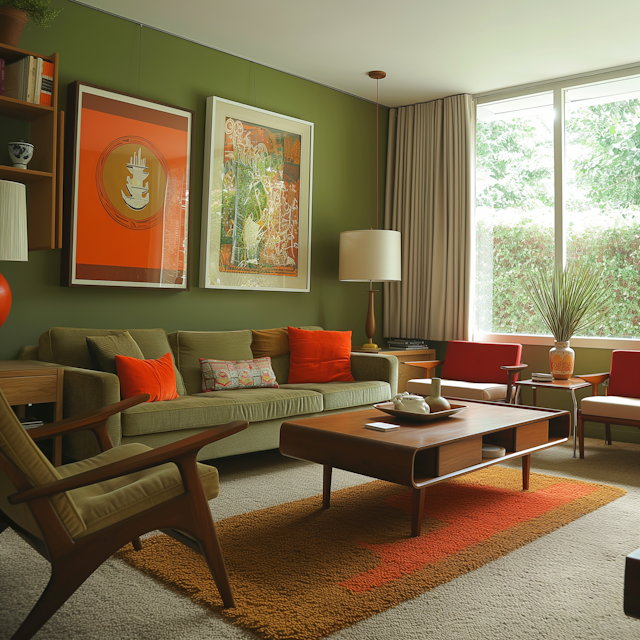 Mid-Century Modern Living Room