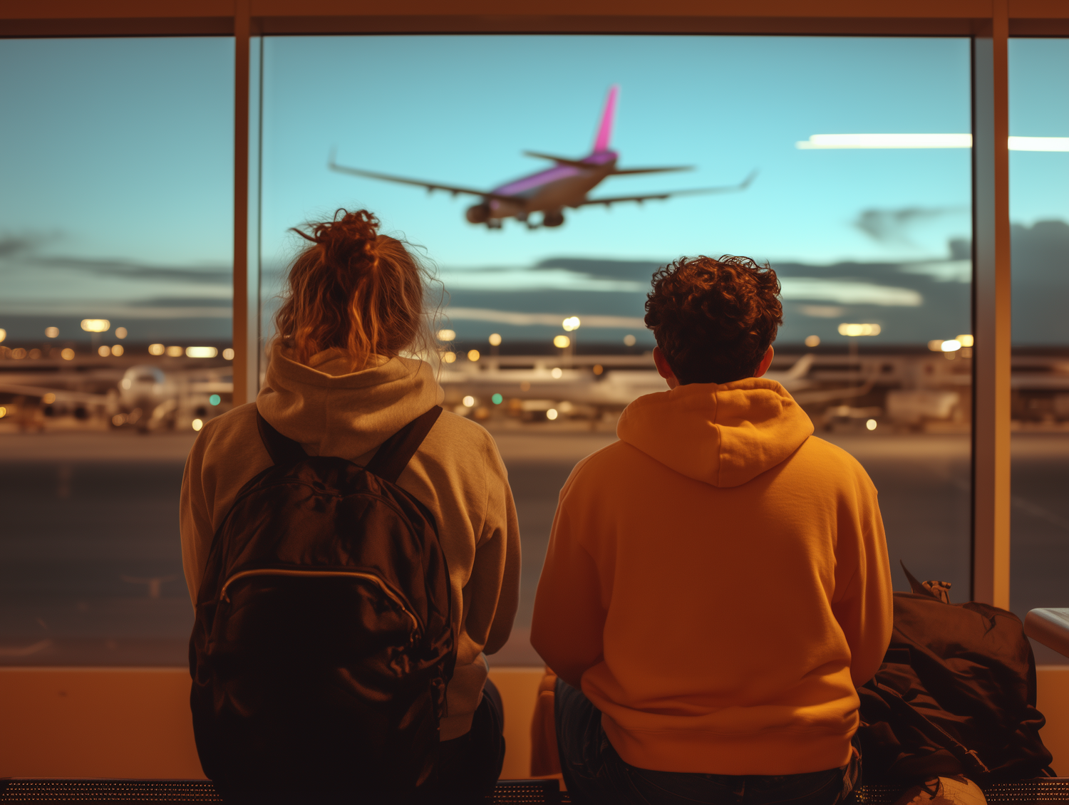 Tranquil Moment at the Airport