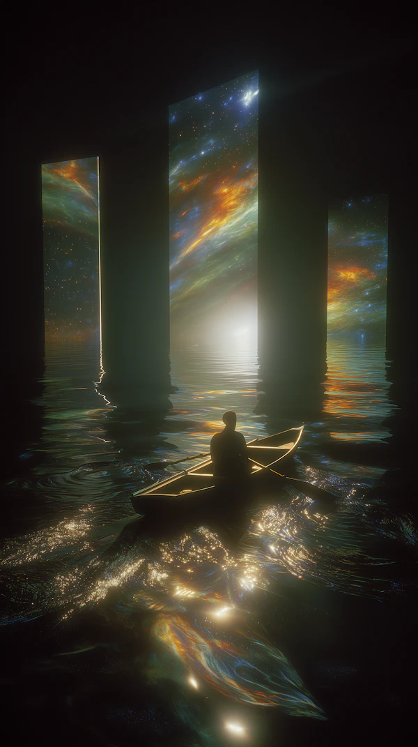Cosmic Boat Journey