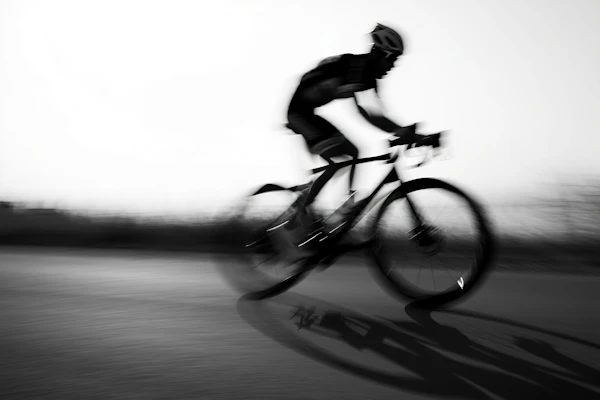 Cyclist in Motion