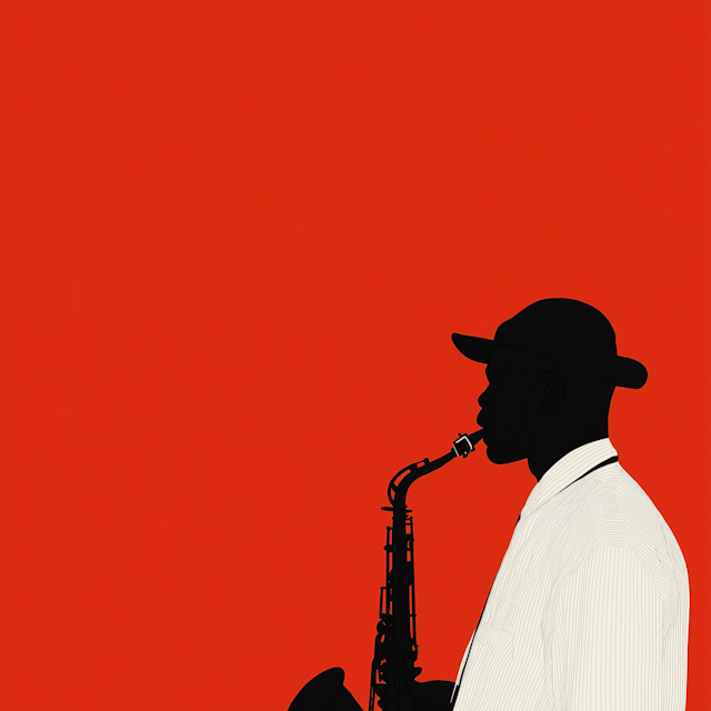 Silhouette Saxophonist