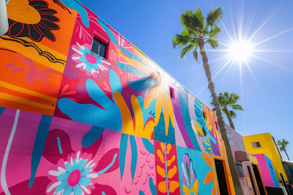 Vibrant Street Art Mural