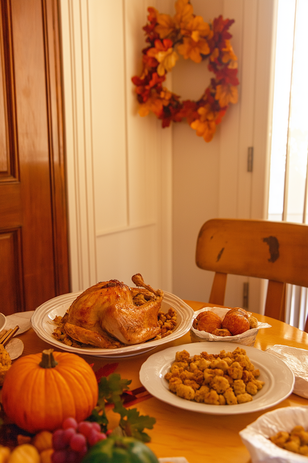 Festive Thanksgiving Dinner Table