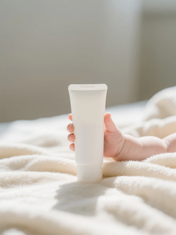 Baby Hand with Lotion Tube