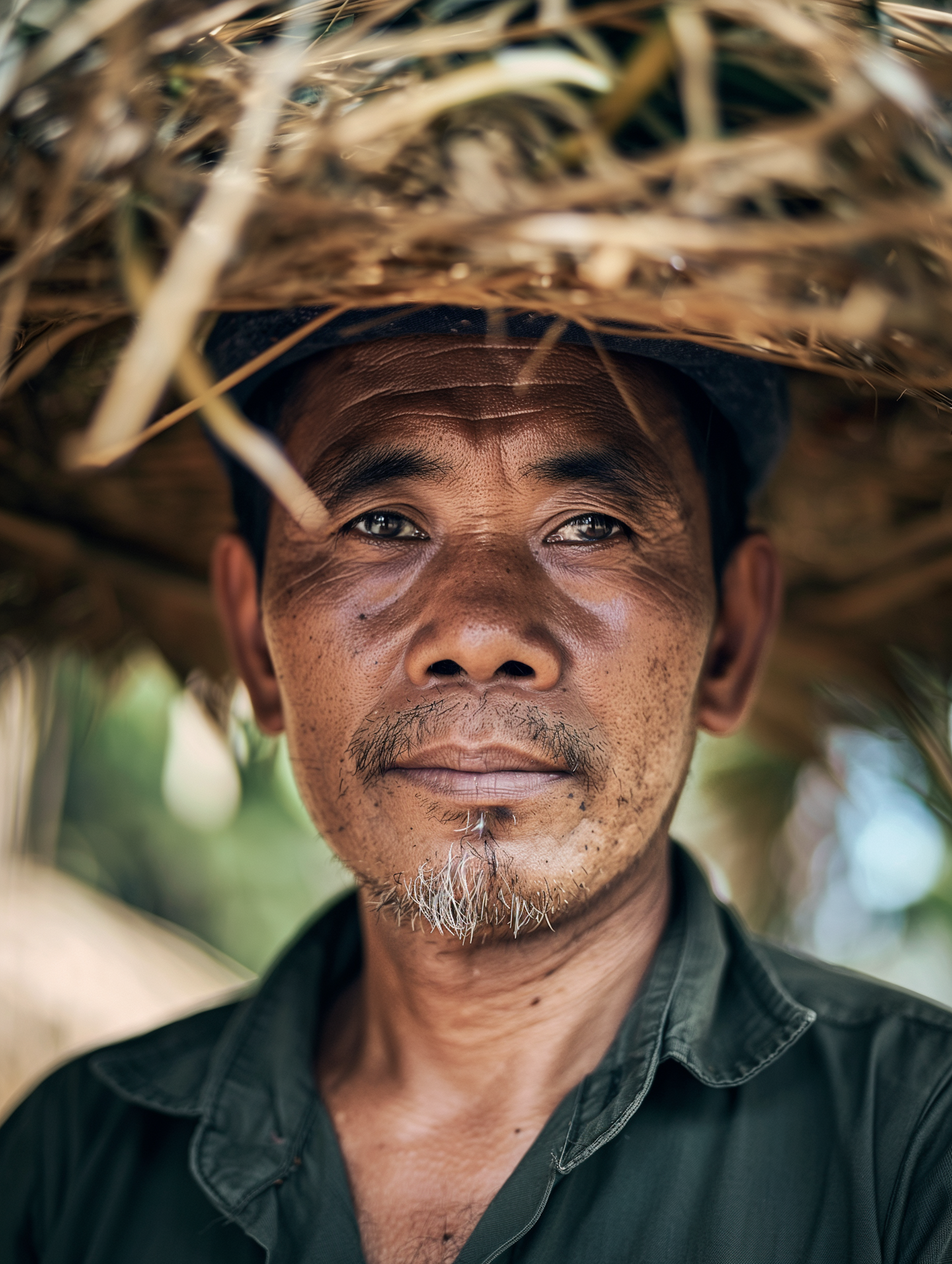 Portrait of a Man with a Straw Hat