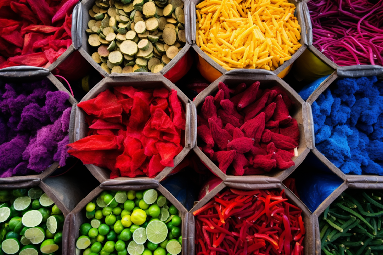 Colorful Market Mosaic