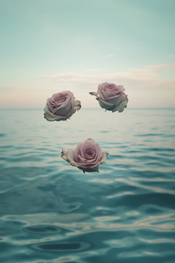 Floating Pink Roses
