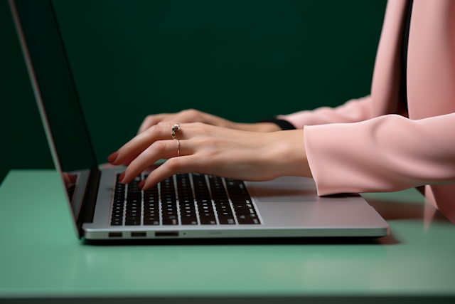 Professional Typing with Elegant Jewelry