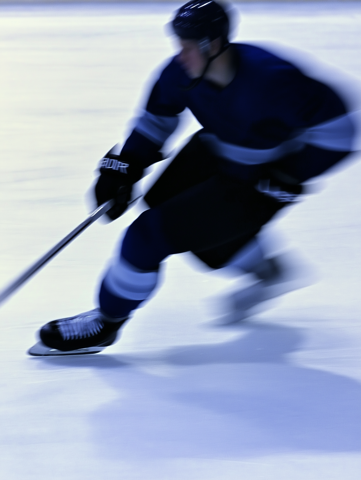 Hockey Player in Motion