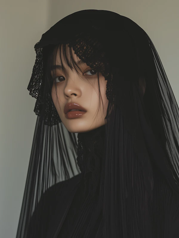 Elegant Veiled Portrait