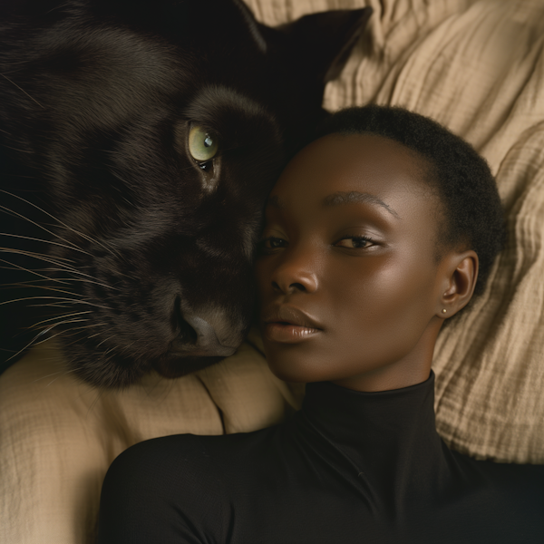 Woman and Black Panther