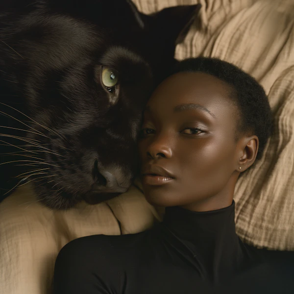 Woman and Black Panther