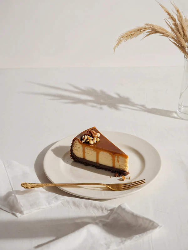 Caramel Cheesecake Slice