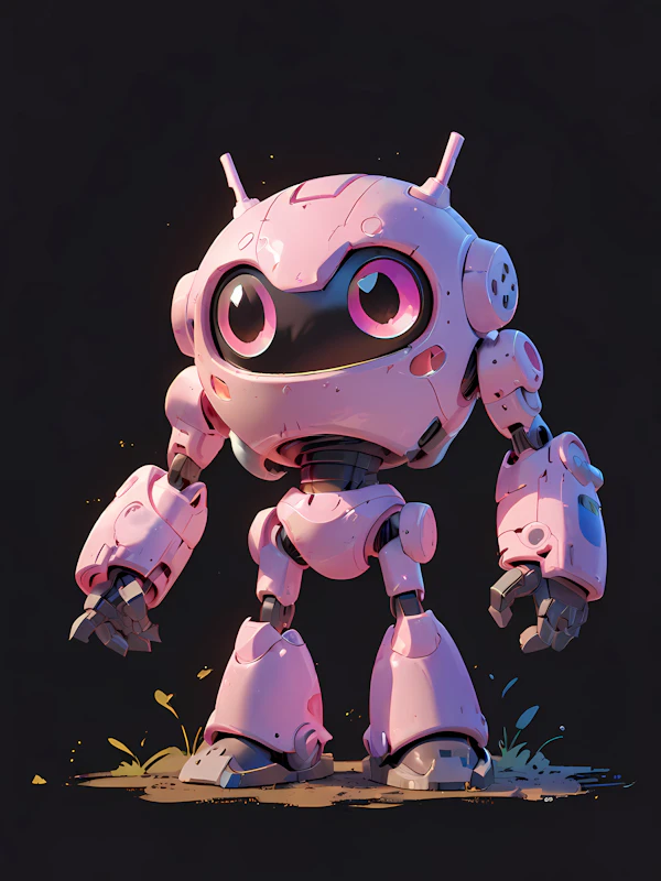 Charming Pink Robot