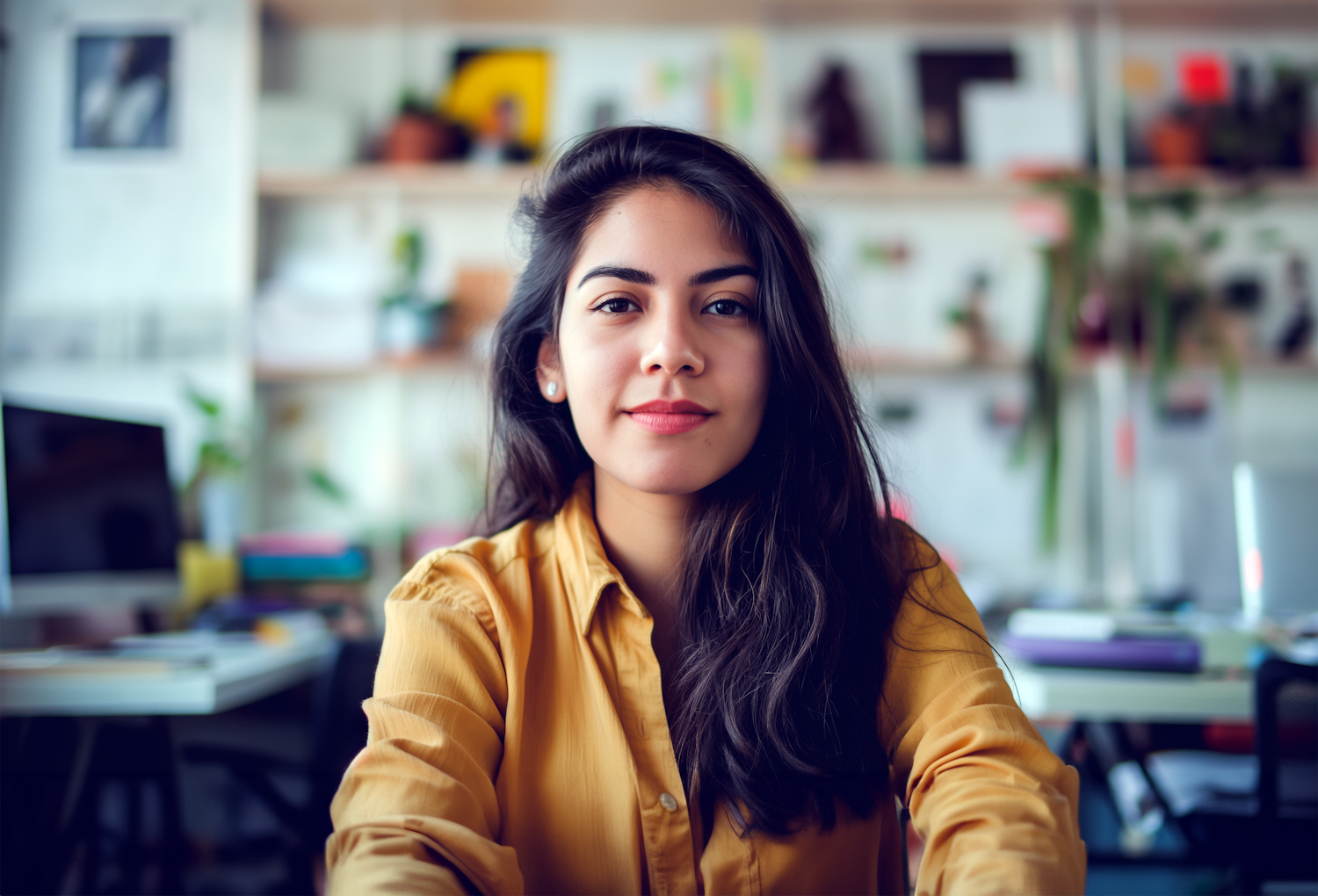 Portrait of a Smiling Young Woman