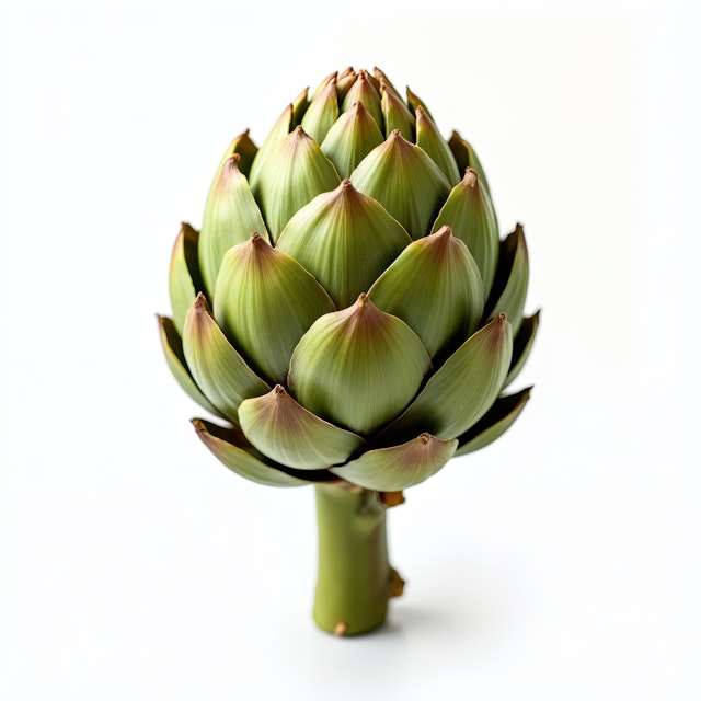 Artichoke Against Light Background