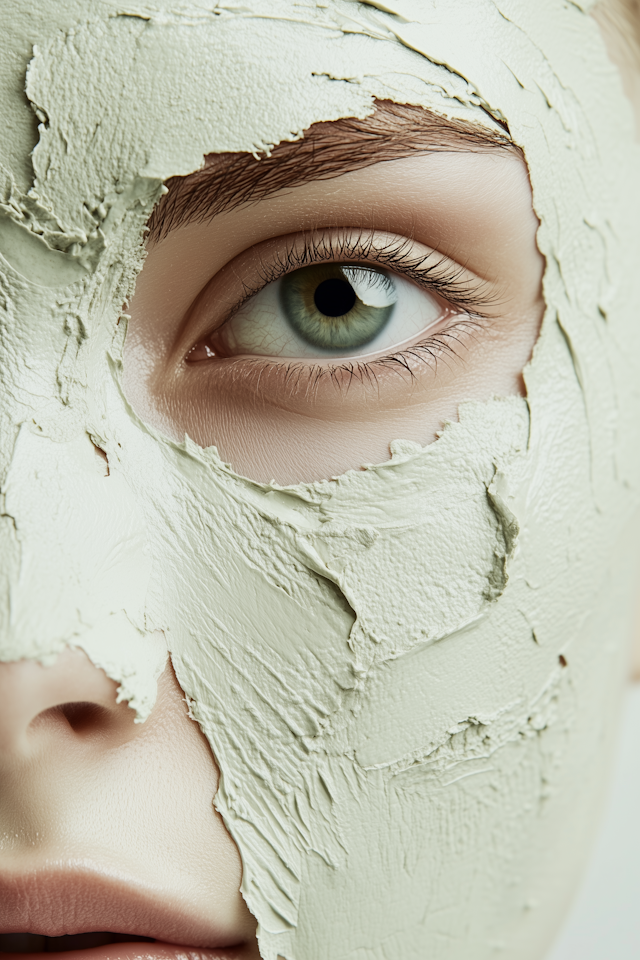 Close-up of Eye with Facial Mask