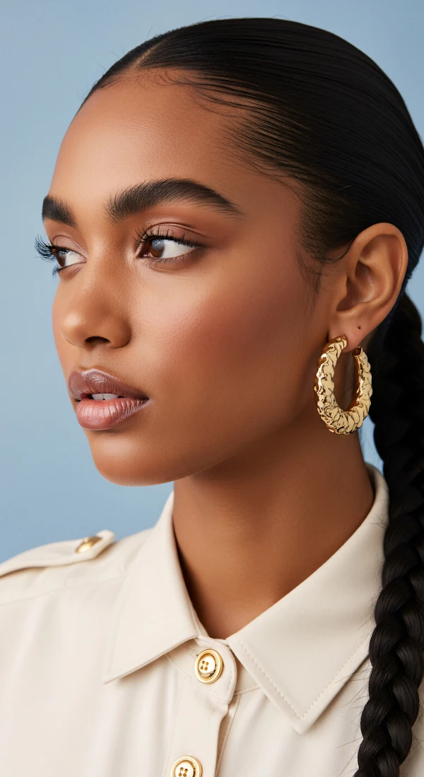 Elegant Portrait with Gold