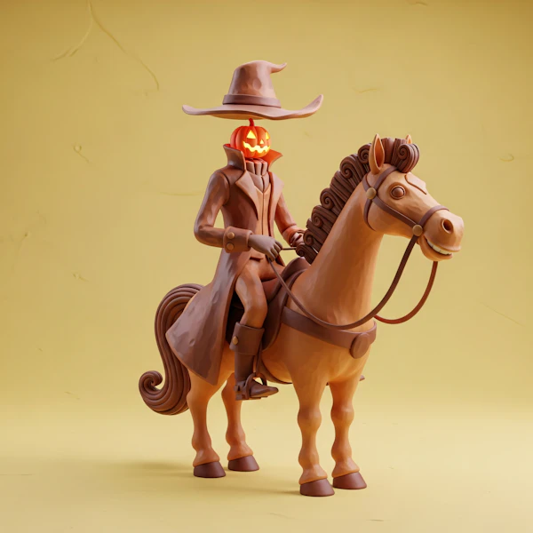 Pumpkin Rider Scene