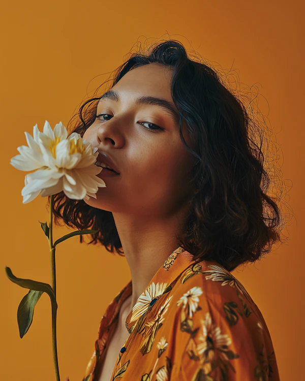 Serene Blossom Contemplation