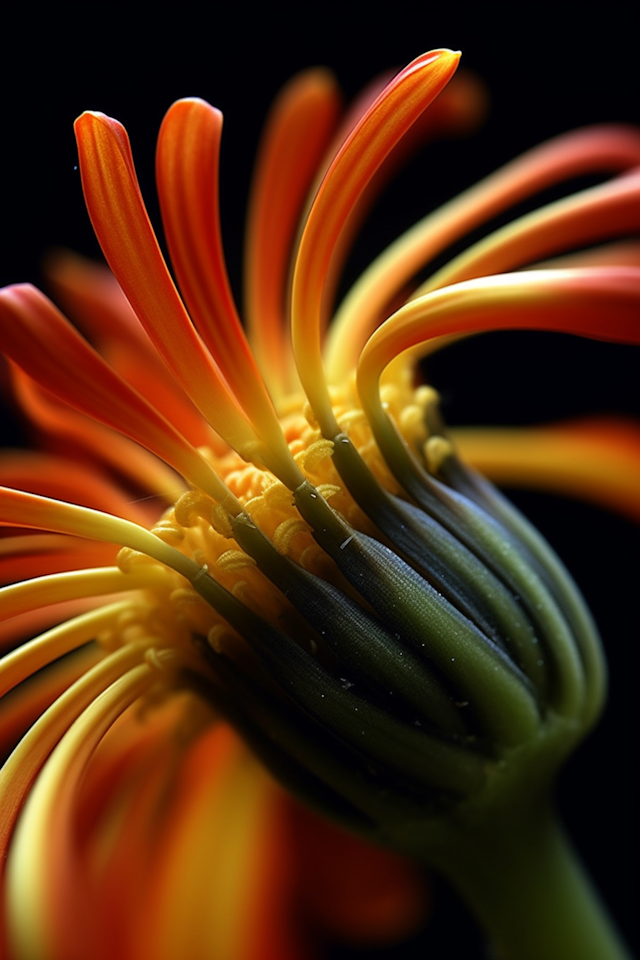 Vibrant Orange Flower Close-Up