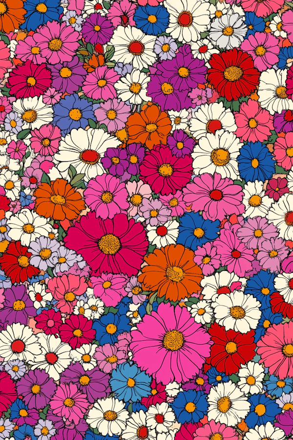 Vibrant Floral Illustration