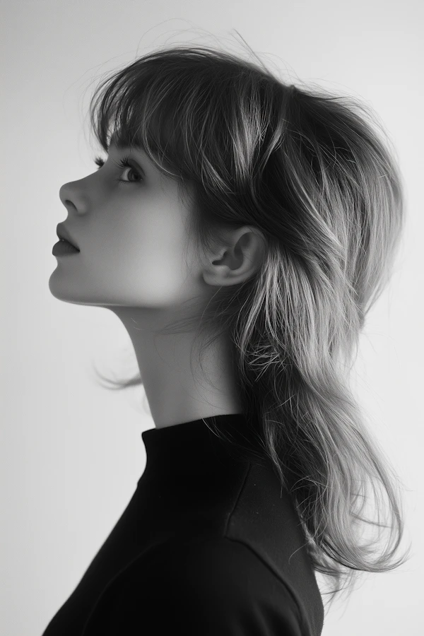 Monochrome Profile Portrait