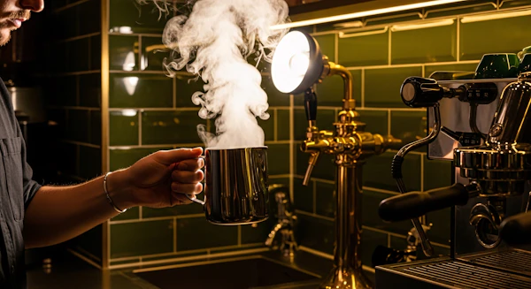 Barista Crafting Coffee