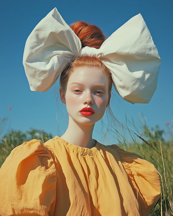Redhead in Vintage Style