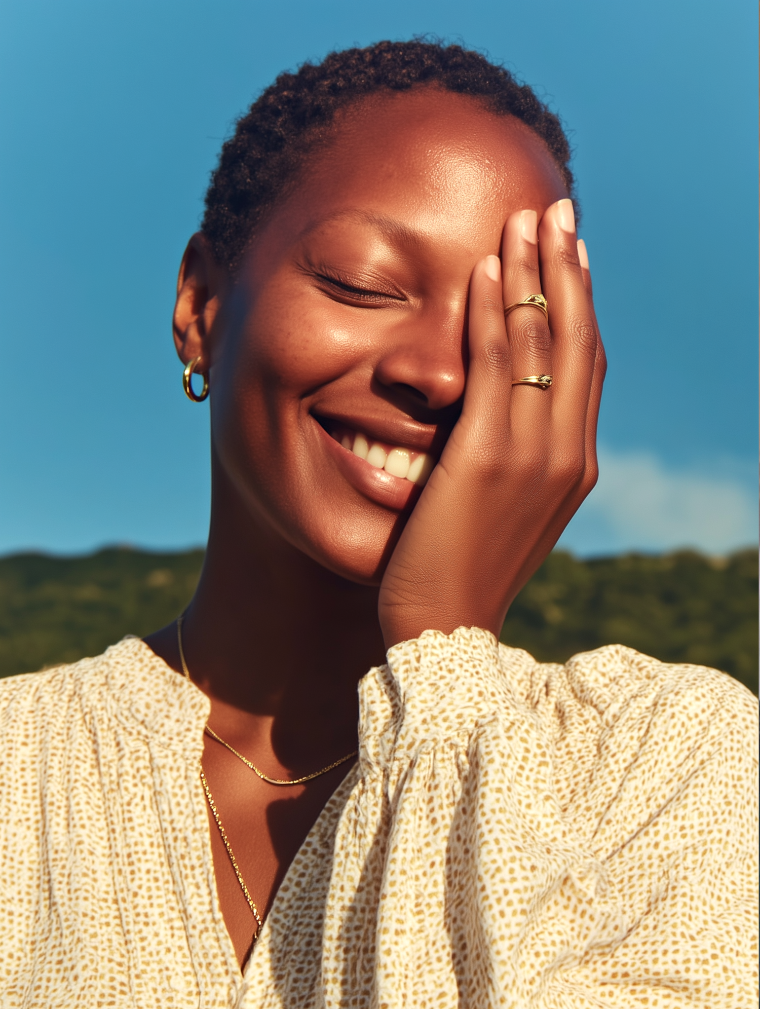 Radiant Outdoor Smile