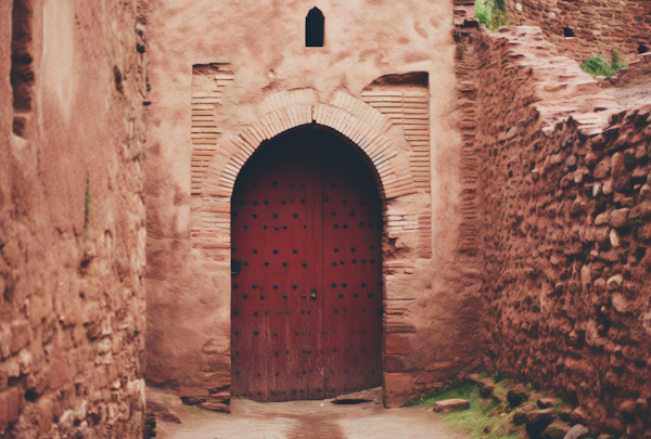 Ancient Crimson Doorway
