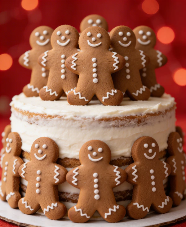 Festive Gingerbread Cake