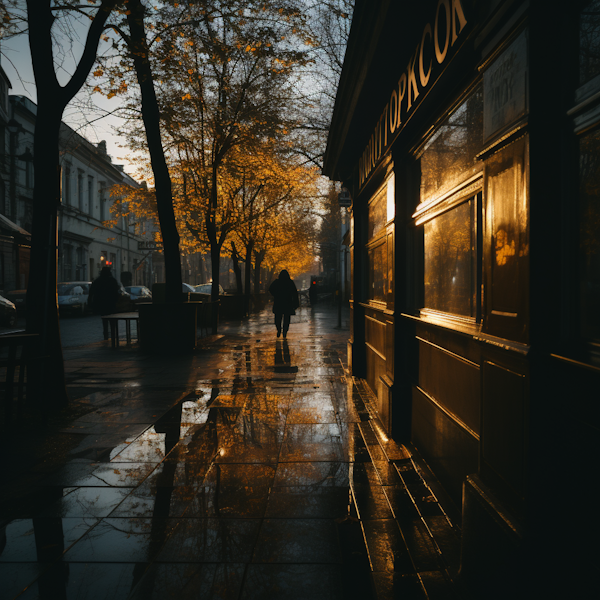 Golden Solitude at Dusk