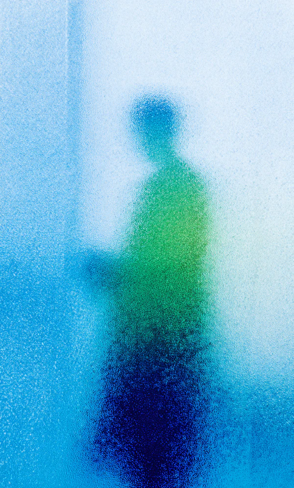Blurred Glass Silhouette