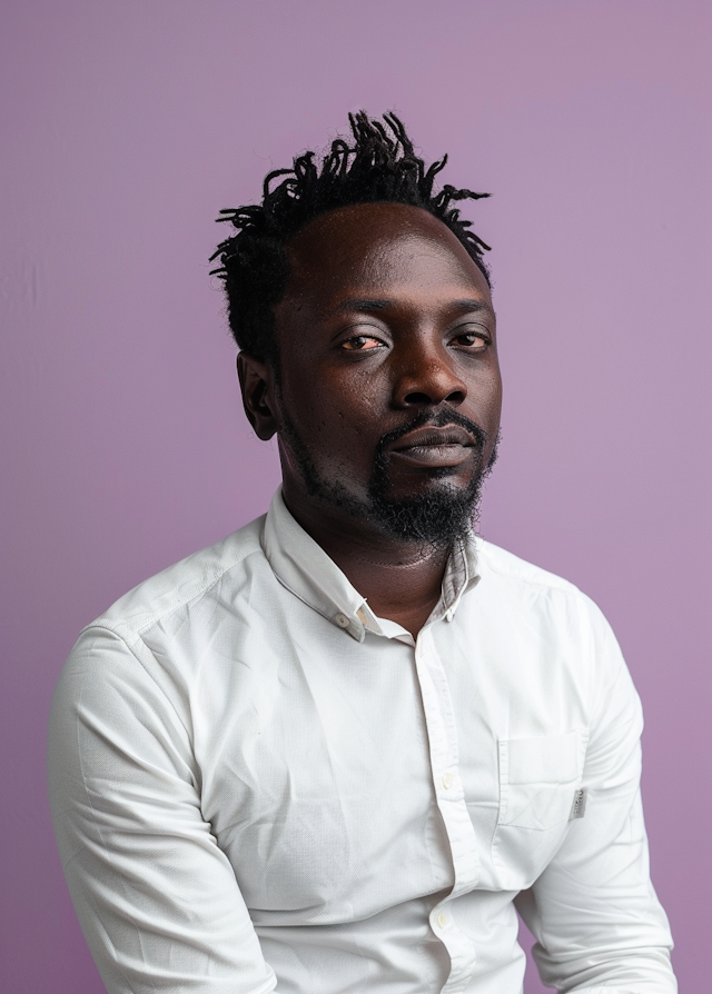 Portrait of Confident Man with Dreadlocks