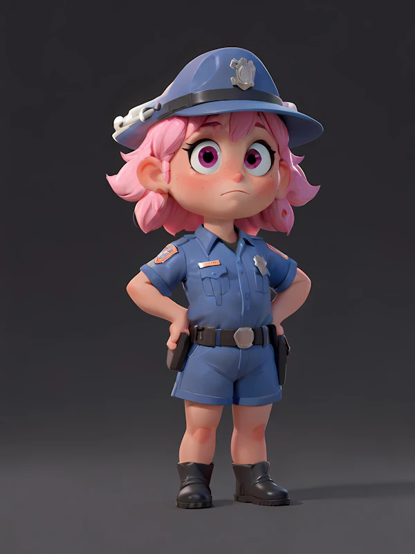 Cartoon Police Officer