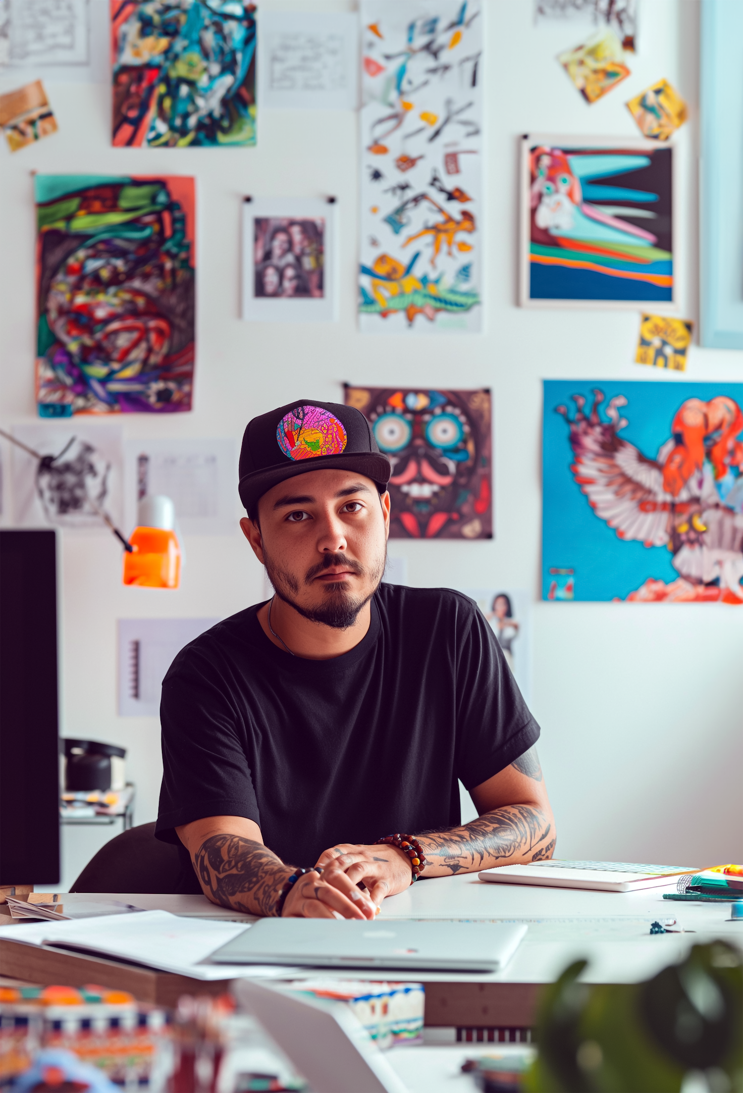 Young Artist at His Studio