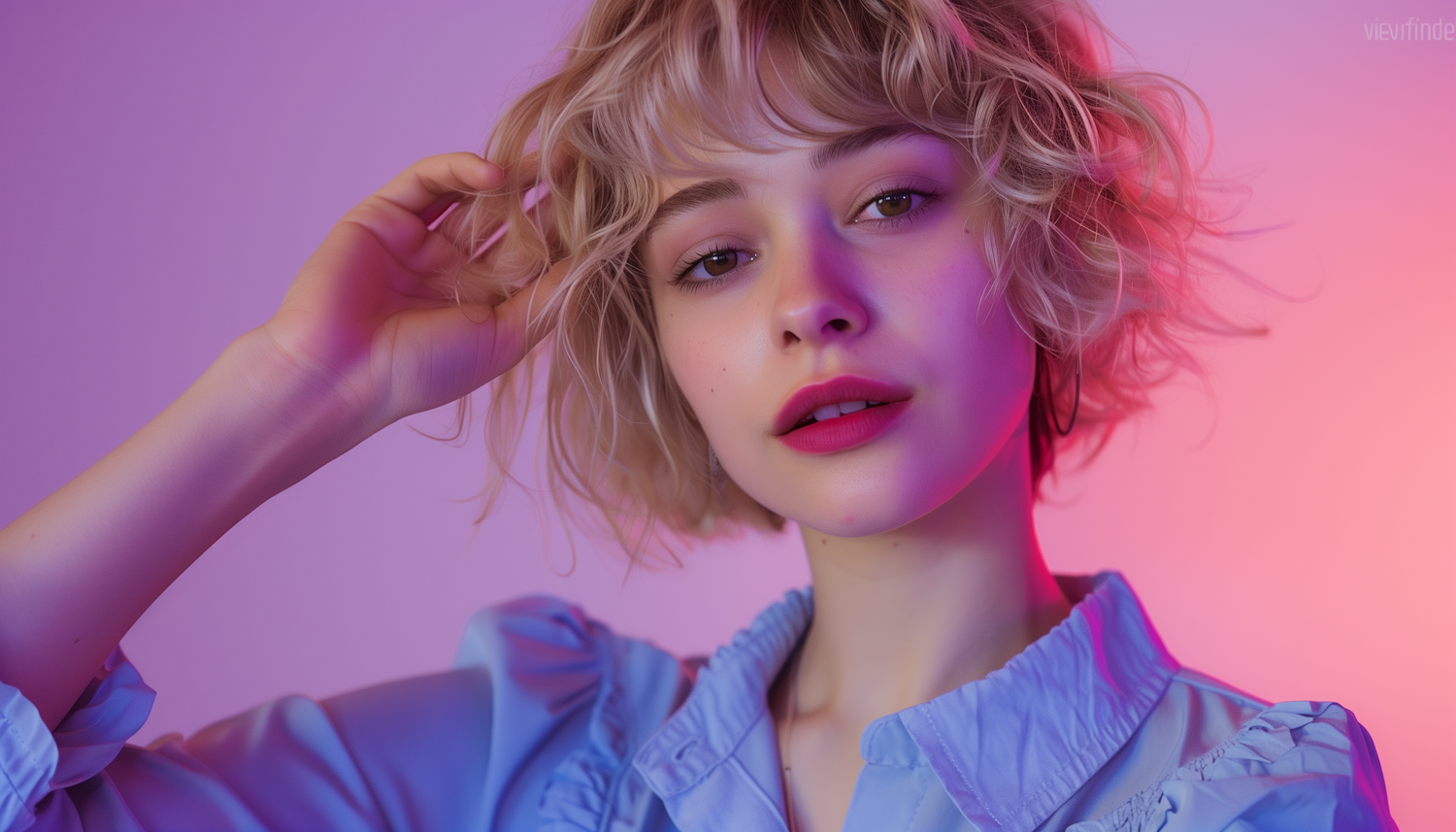 Enigmatic Woman in Pastel Light