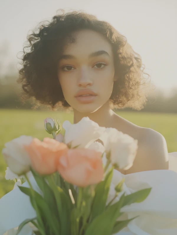 Woman with Flowers