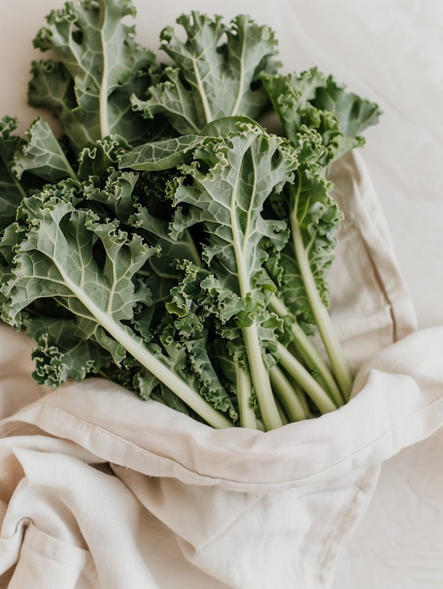 Fresh Kale Display